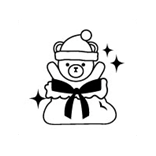 風格皂章~MB011 聖誕禮物熊